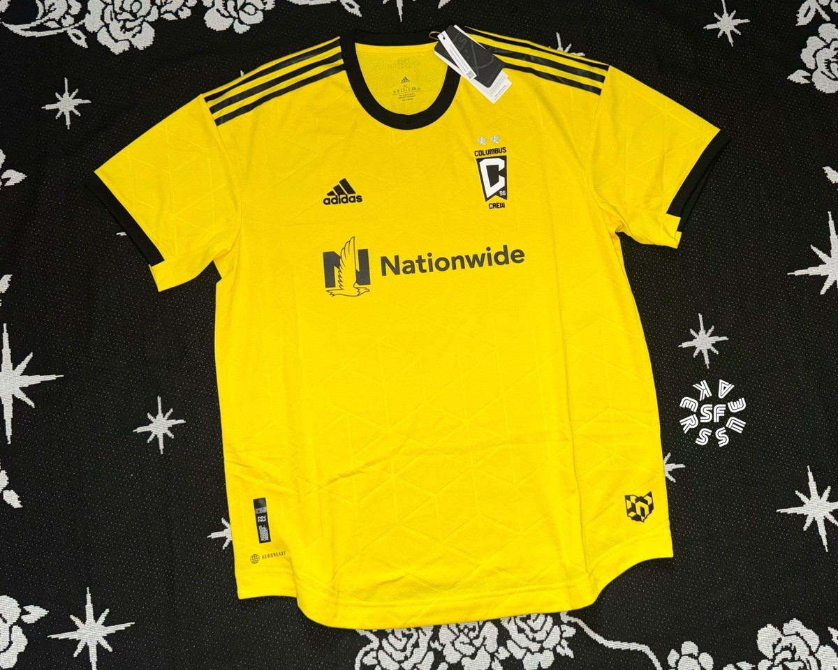 ADIDAS COLOMBUS CREW SC 22/23 AUTHENTIC HOME JERSEY (SZ XL) HA9410