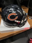 Mark Carrier - Signed Chicago Bears Speed Mini Helmet w/ 90 DROY (Schwartz Auth)