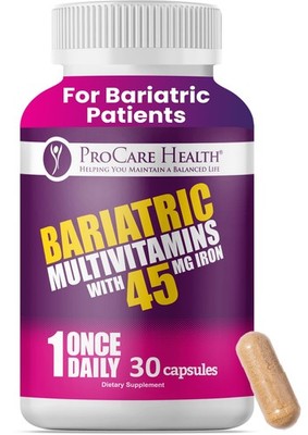 ProCare Health Bariatric Multivitamin with 45mg Iron (30 30 Count (Pack of 1) 