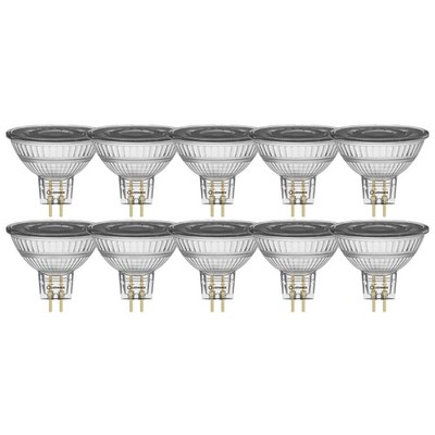10 x Ledvance LED MR16 Glas Reflektor 5W = 35W GU5,3 12V 4000K 36° Ra>90 DIMMBAR