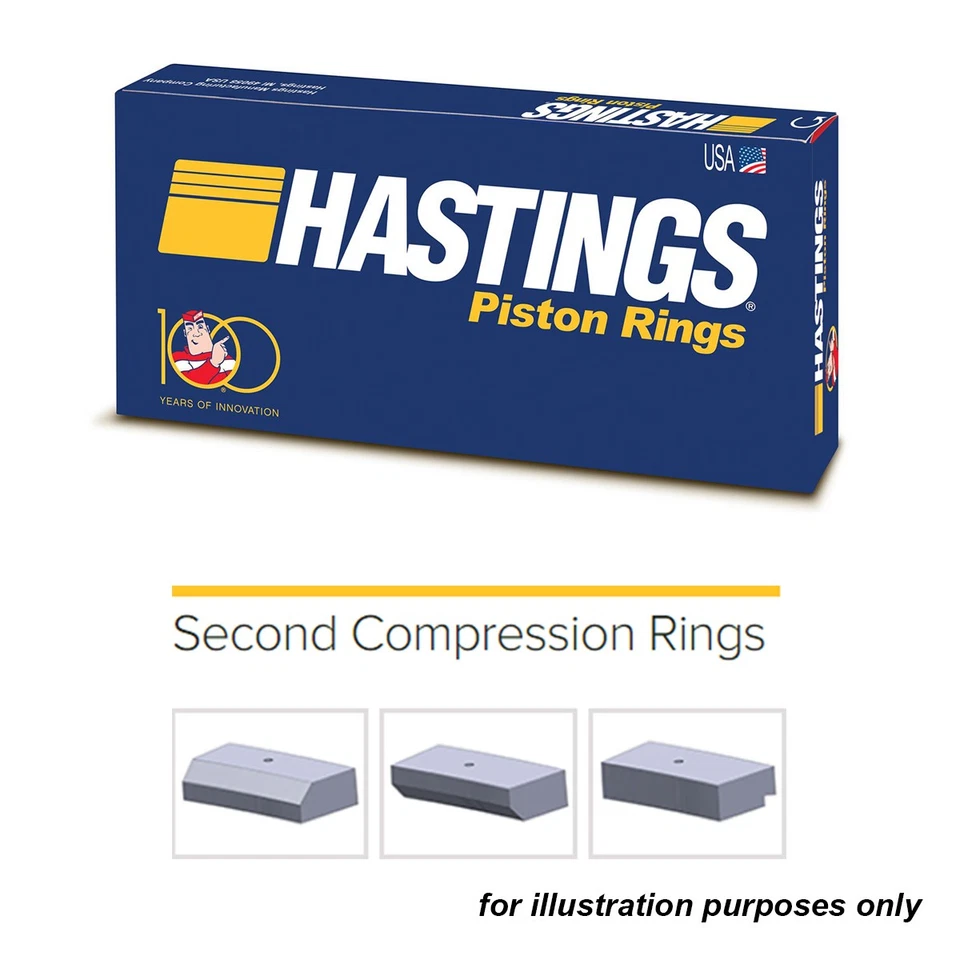 Hastings 2C4280 piston rings x4 for ALFA ROMEO 2.0L 84.00 1.50x1.75x4.50 - Image 4 of 4