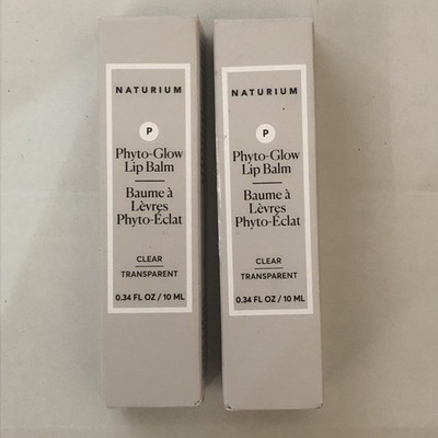 Naturium Phyto-Glow Lippenbalsam, pflegt & hydratisiert Lippen klar transparent X2