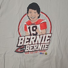 RARE Bernie Kosar Cleveland Gladiators Browns XL Gray Football Advertising Shirt