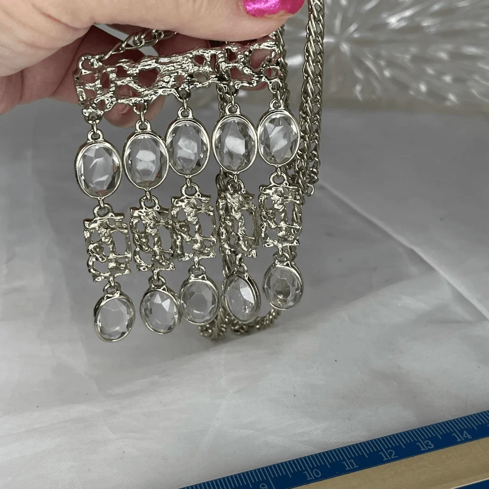 Colar de cristal estilo lustre vintage - Imagem 2 de 4