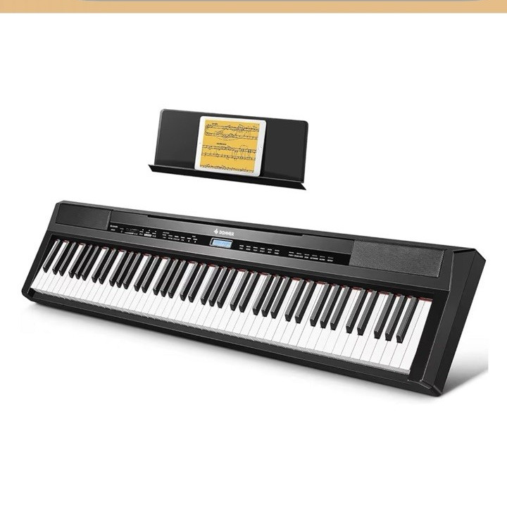 Donner DEP-20 88-Key Weighted Action Digital Home Piano, Black