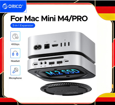 ORICO 40Gbps USB HUB Docking Station for Mac Mini M4 M4 Pro M.2 NVMe SSD 8TB1