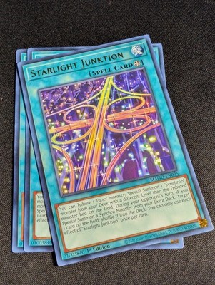 Yugioh - 3x Starlight Junktion MAGO-EN095 1st Edition Rare NM