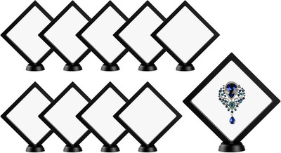 Floating Display Case 10 Count 5.51 X 5.51 X 0.79 Inches Plastic Floating Displa