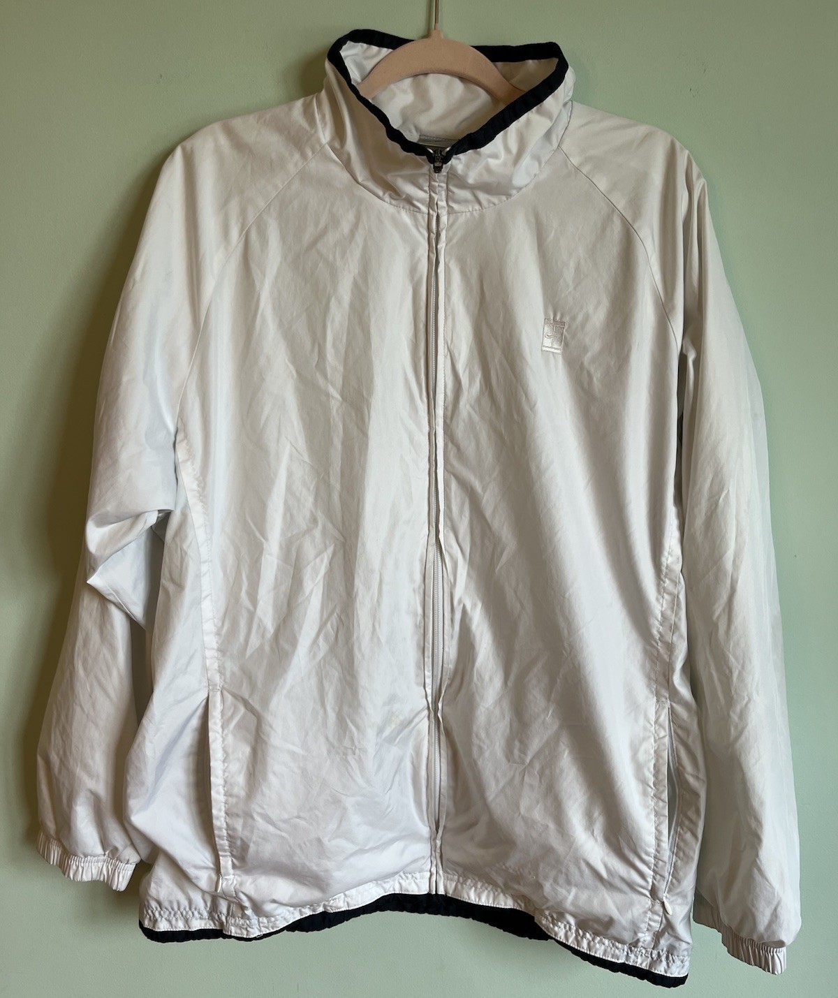 SACAI X NIKE Giacca a vento vintage Nike Court Challenge bianca full zip uomo grande ottime condizioni!