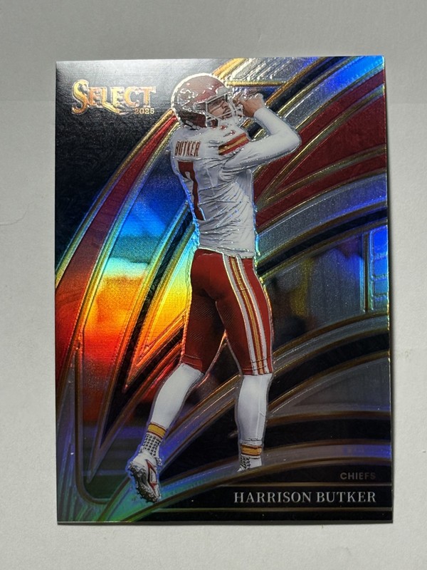 2025 Panini Select - Club Level Harrison Butker #209 Silver Prizm