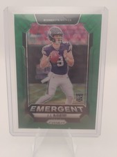2024 Panini Prizm - Emergent J.J. McCarthy #19 Green Wave Prizm (RC)