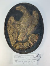 Gold Eagle 1930s Insurance Co. of North America Fire House Marker Cast Iron ORIG