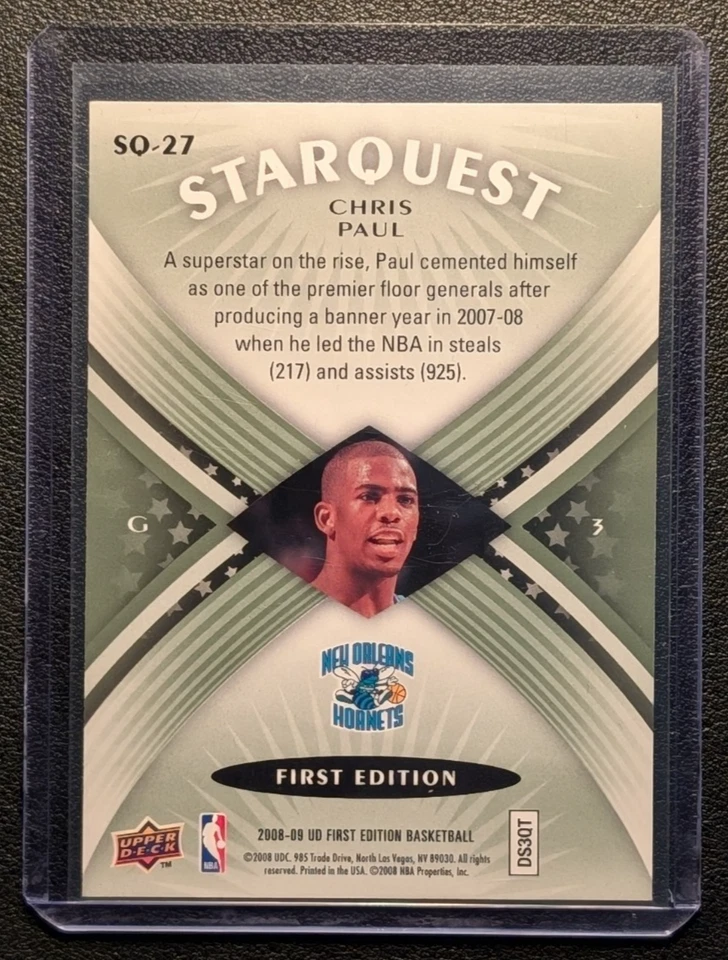 2008-09 Upper Deck First Edition - Starquest Chris Paul #SQ-27 Green - Image 2 of 2