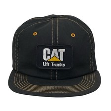 Vintage CAT Lift Trucks Snapback Trucker Hat USA Made Licensed