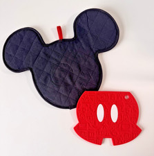 Disney Parks Mickey Mouse Shorts Silicone Trivet and Mickey Hotpad Set