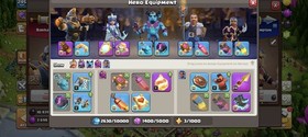 TH17 MAXED HEROES 100/100/78/75/50 | LOCATION : US | FREE NAME CHANGE | 7K GEMS