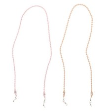 2 Pcs Fancy Glasses Chain for Women Beaded Eyeglass Chains Around Neck Cute