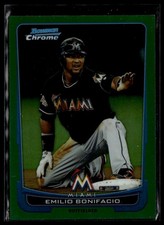 2012 Bowman Chrome #133 Emilio Bonifacio Green Refractors