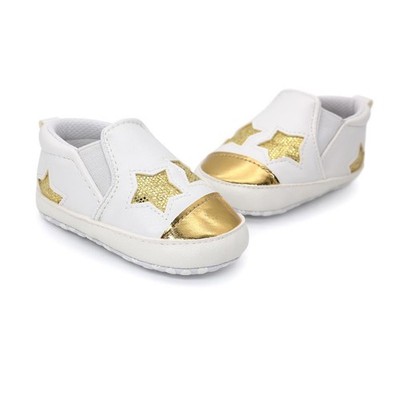 Babyschuhe aus künstlichem PU Material, rutschfest, für Kinderwagen, 0 18