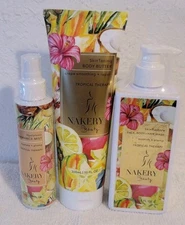 Nakery Beauty Tropical Therapy Body & Hair Wash, Body Butter & Fragrance Mist 