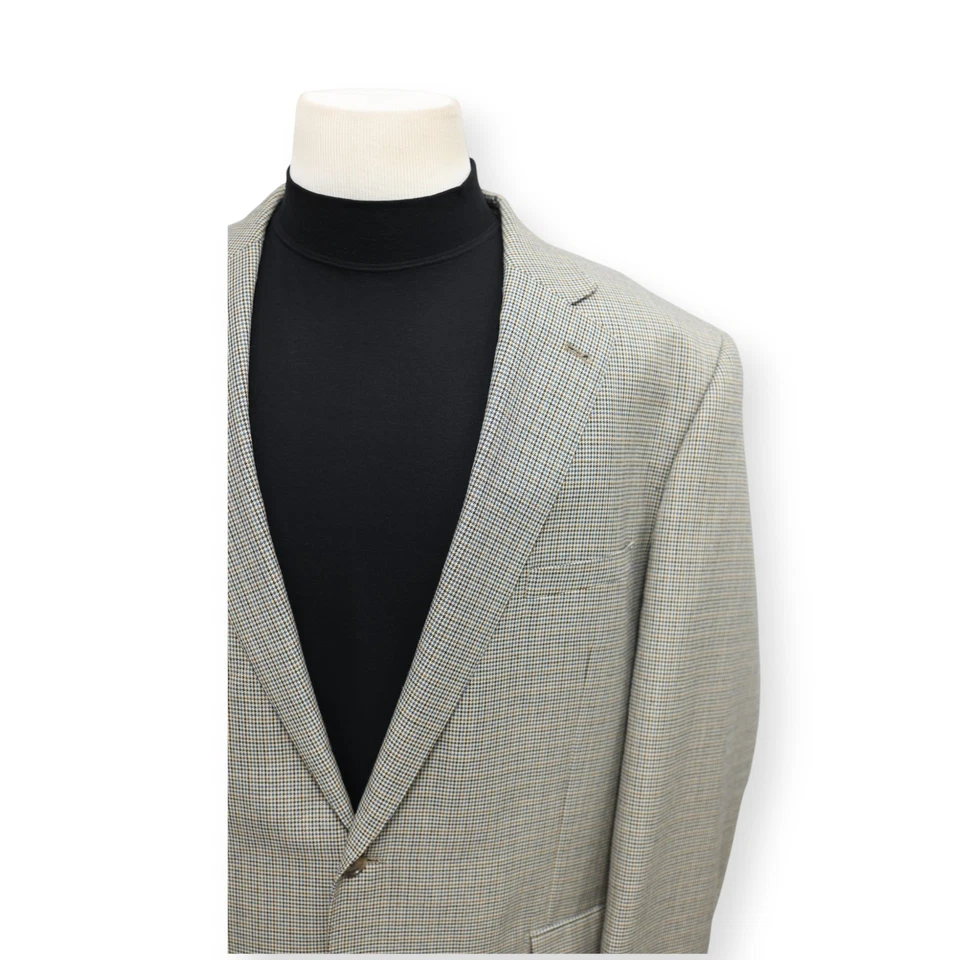 OAK HILL Hombre Multicolor PATA DE GALLO Abrigo Deportivo Traje Chaqueta Blazer 50 52 L Foto 3 de 4