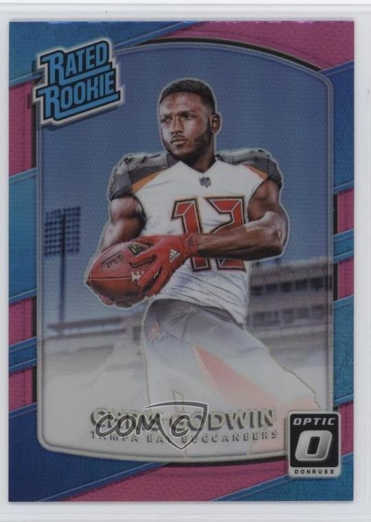 2017 Donruss Optic Rated Rookie Pink Prizm Chris Godwin #155 05k6