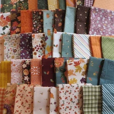 Fall Autumn Theme Fat Quarters 1/4s by Riley Blake Fabric $3.99 Ships Any Amount