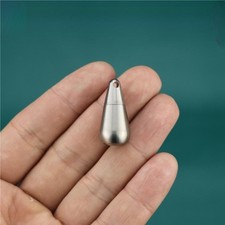 EDC Pure Titanium Waterproof Pill Box Case Holder Container Necklace Pendant