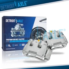 Front Disc Brake Calipers w/ Brackets for 2009 2010 - 2018 Dodge Ram 1500 Dakota