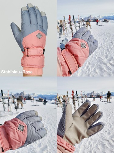 3. Damen Frauen Skihandschuhe Winter Sport Super comfi Extra dick Wasserdicht 3 - Bild 6 von 9