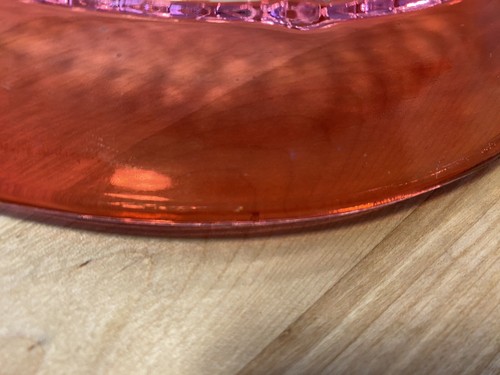 Vintage Indiana Glass Ruby Red Flash Diamond Point Lg. Oval Covered Butter Dish - Picture 13 of 13