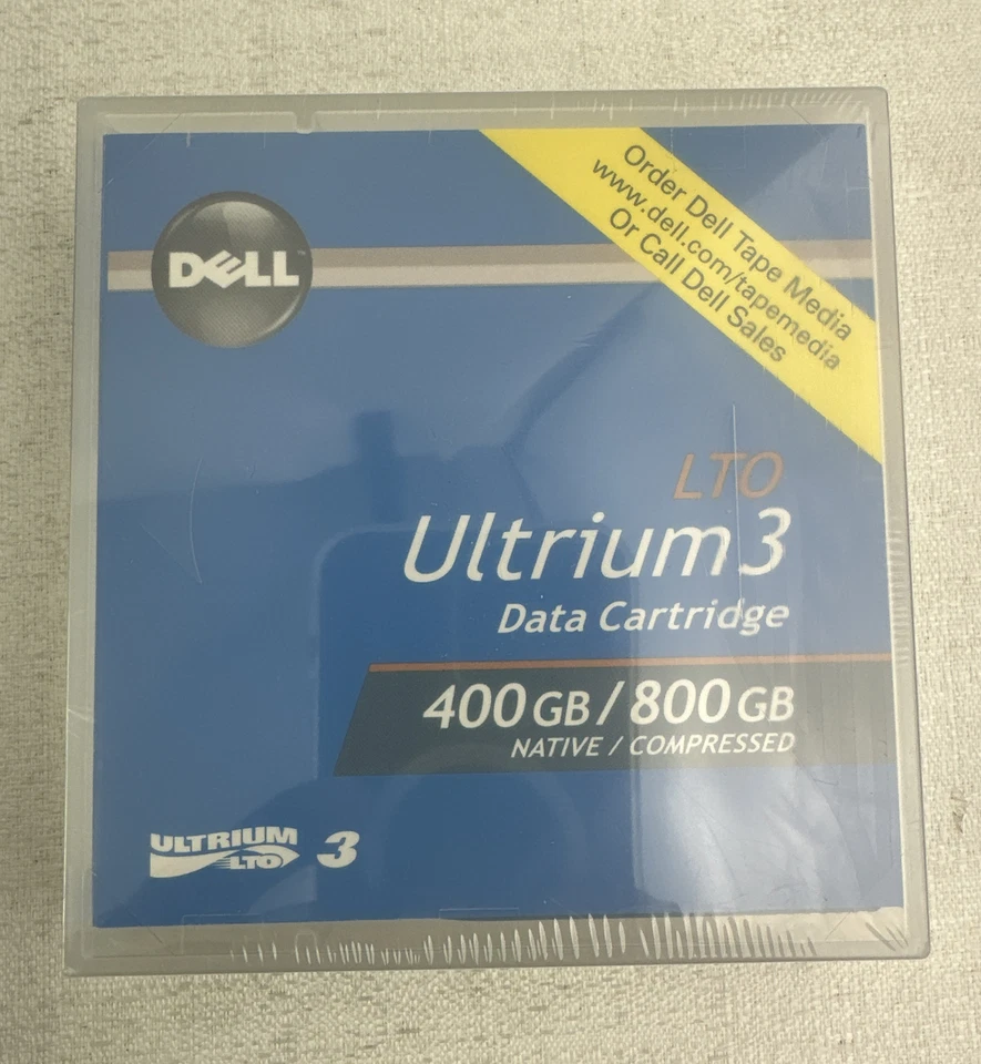 Cartucho de datos Dell LTO Ultrium 3 400 GB / 800 GB OHC591 paquete de 7 Foto 3 de 3