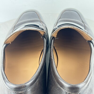 Hugo Boss Brown Leather Horse Bit Dress Loafer Shoes  display picture 1