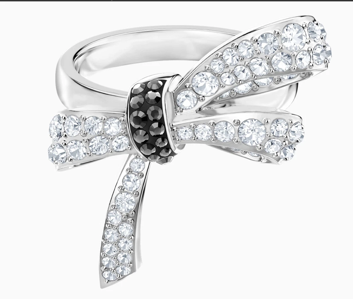 New Swarovski MADEMOISELLE RING Large 8 58 RHODIUM PLATED 5444826