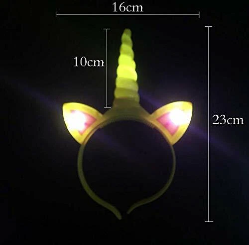 Paquete de 6 diademas de unicornio iluminadas intermitentes regalos de fiesta de unicornio regalos de cumpleaños Foto 2 de 4