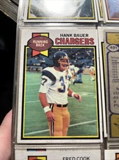 1979 Topps Football Hank Bauer San Diego Chargers RC #499
