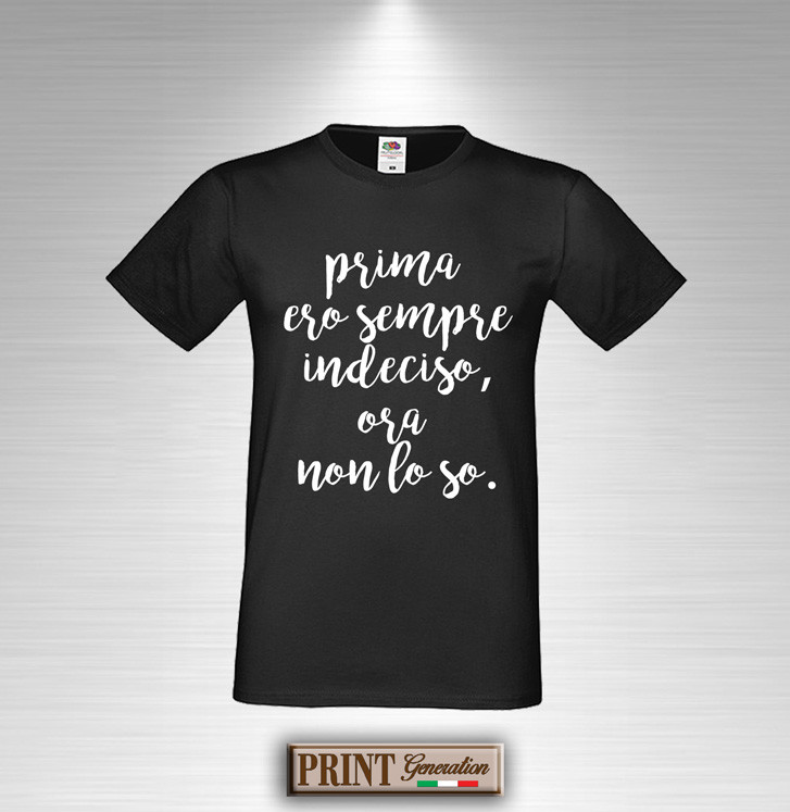 T Shirt Uomo Divertenti T-Shrt Fras Dvertent NON PACERE A TUTT M