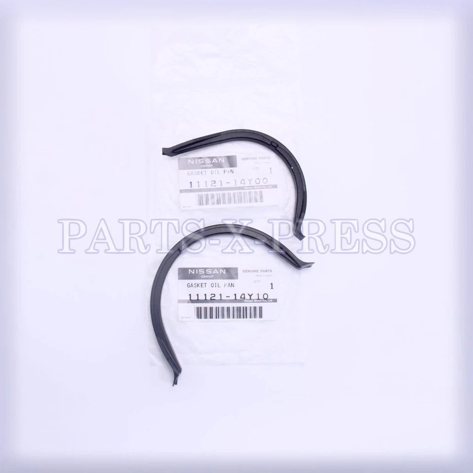 CONJUNTO DE 2 JUNTAS DE PANELA DE ÓLEO DO MOTOR NISSAN PICKUP MAXIMA INFINITI J30 M30 ORIGINAL DO FABRICANTE - Imagem 3 de 4