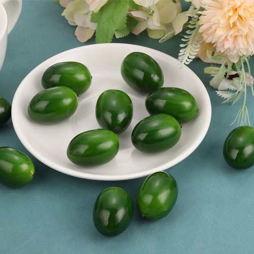 27pcs Artificial Lemon Faux Lemon Fruit Crafts Wedding Home Decor Green - Bild 5 von 6