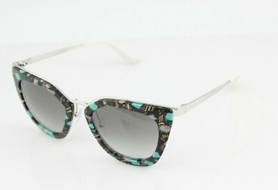 Prada Green, White and Black Striped Sunglasses Prada Men main image 4