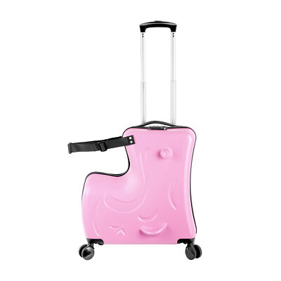 20'' Spinner Luggage Kids Ride-On Roll Suitcase Luggage Bags Wheeled Trolley Lugg