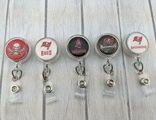 Buccaneer Badge Reel, Retractable RN Badge Reel, Nurse Badge Reel, Football Reel
