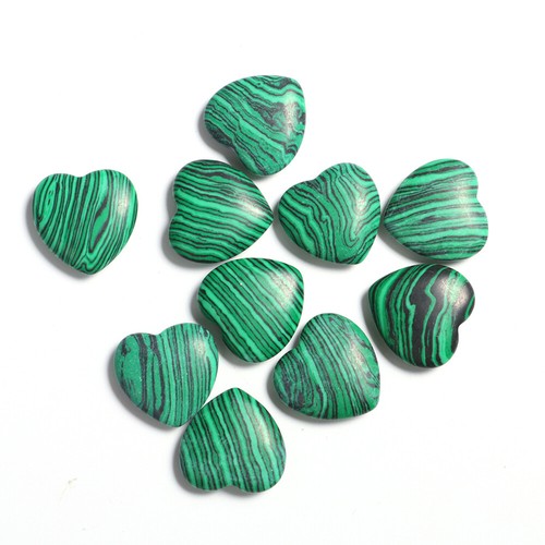10PCS Natural Crystal Quartz Love Heart Carved Healing Gemstone 20x20mm - Picture 80 of 80