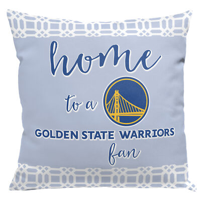 Northwest NBA Golden State Warriors Sweet Home Fan 2 Piece Throw Pillow Cover