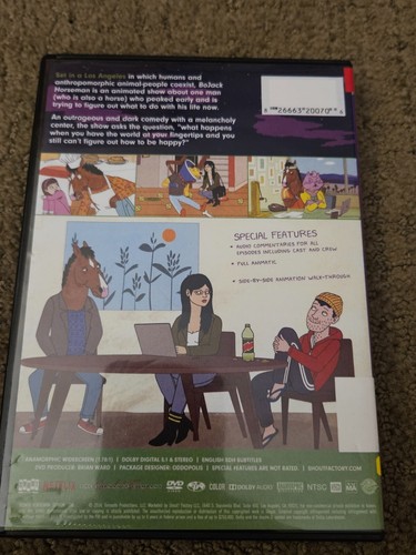 BoJack Horseman: Seasons One & Two DVD ~ EX-Library - Picture 2 of 5