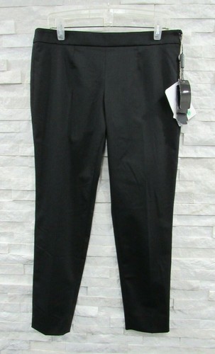 NWT Giorgio Emporio Armani Black Matelasse Stripe Wool Blend Slim Ankle Pants 46