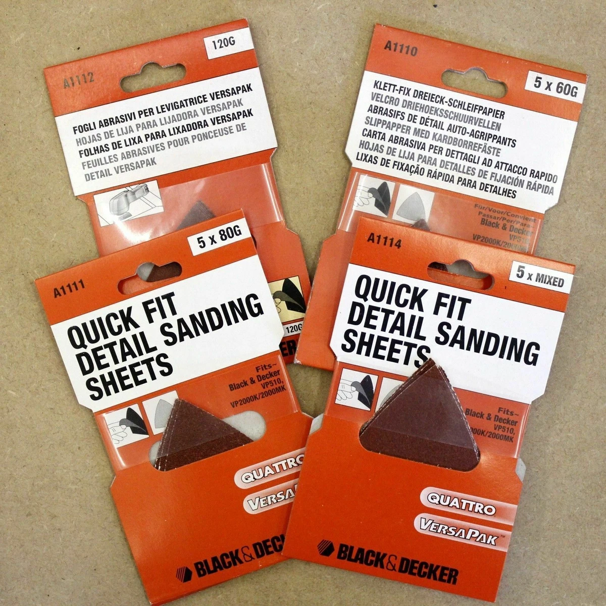 Black and decker sale velcro sanding sheets