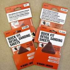 Black & Decker Quick Fit Sanding Sheets Quattro Versapak VP510 VP2000K / 2000MK