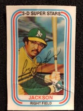 1976 Kellogg's 3-D Super Stars #8 REGGIE JACKSON - Oakland A's -- Some Cracking