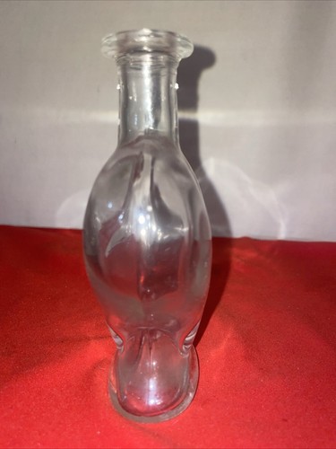Heart Shaped glass bottle clear no stopper -5.25” Tall Estate Find - Picture 4 of 9